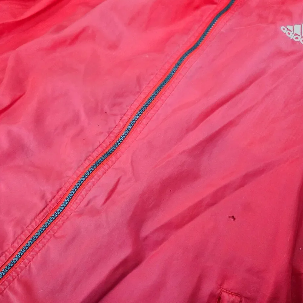 VTG90s Adidas Team True To The Athlete Embroidered 3-Stripe Windbreaker Sz L
